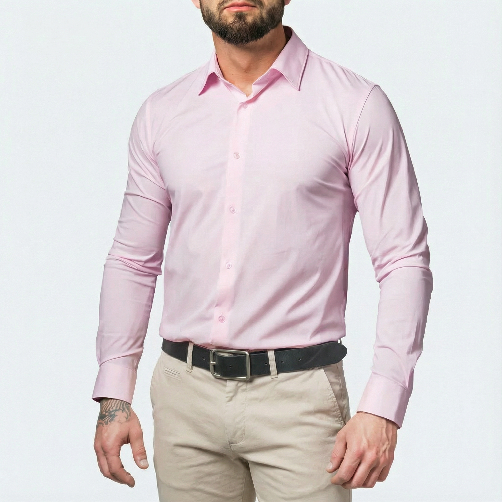 The "Infinite" Performance Dress Shirt | 4-Way Stretch & Zero-Iron