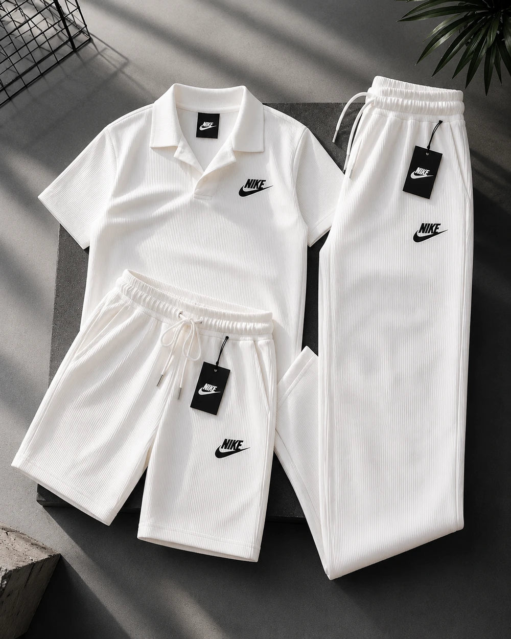 Everyday Ribbed Comfort Polo Set