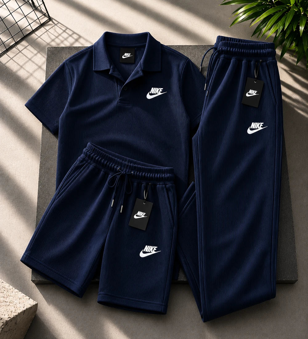 Everyday Ribbed Comfort Polo Set