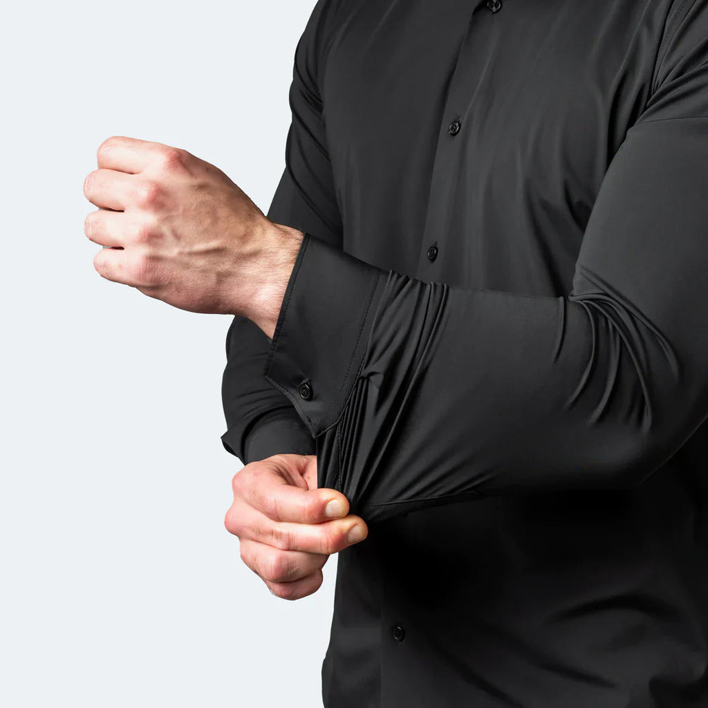The "Infinite" Performance Dress Shirt | 4-Way Stretch & Zero-Iron